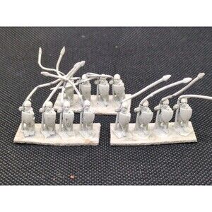 (12) Spearman With Shield Infantry 15MM Metal